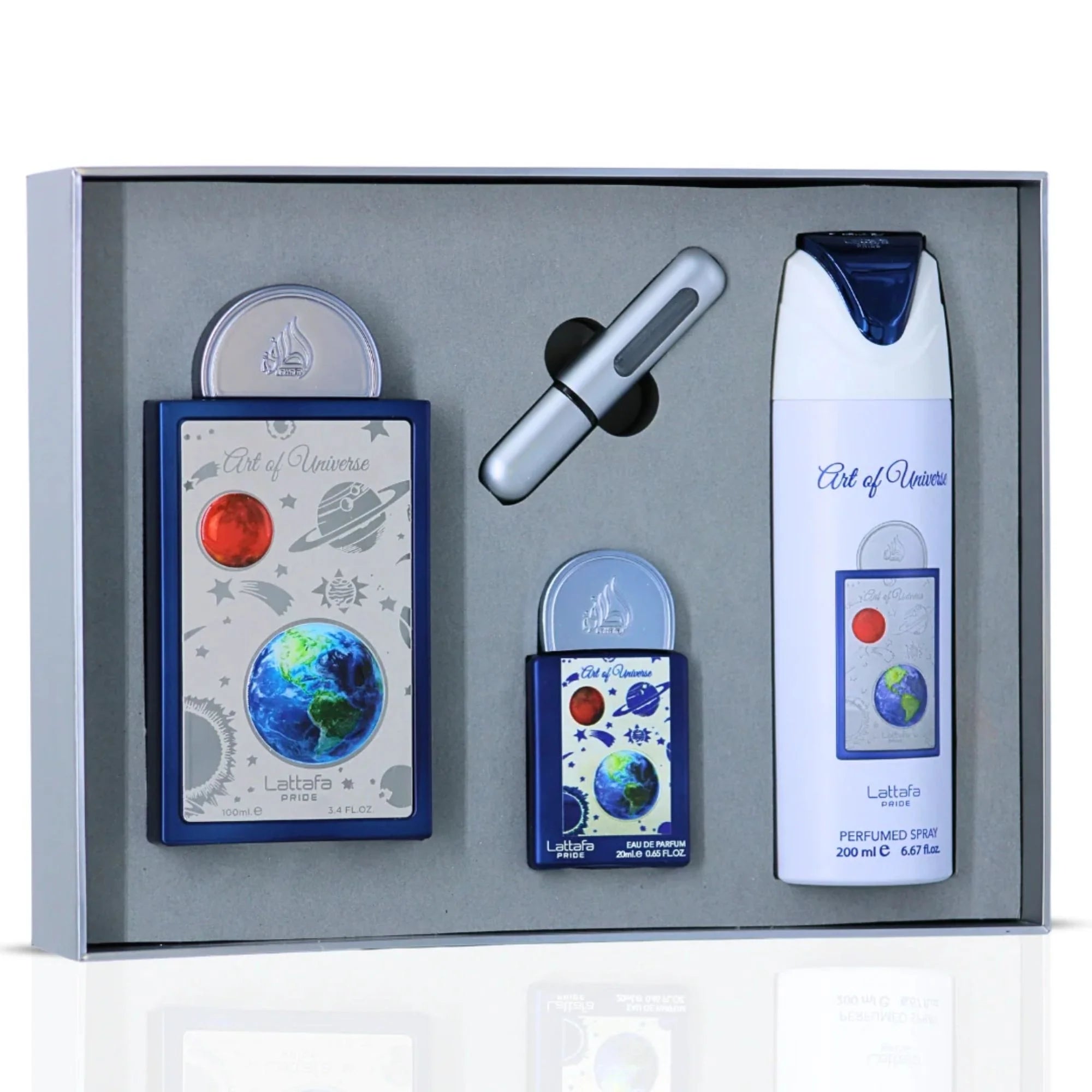 Lattafa Pride Art of Universe Gift Set – 100 ml + 20 ml + 200 ml Eau de Parfum