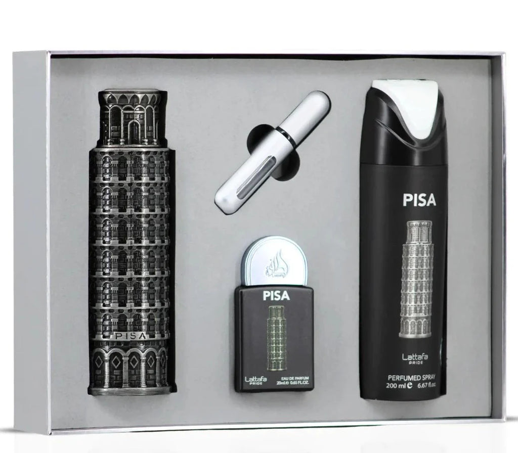 Lattafa Pride Pisa 3‑Piece Gift Set – Unisex Eau de Parfum