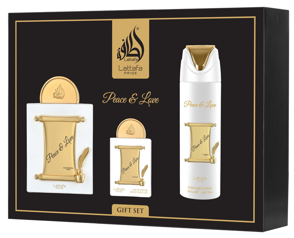 Lattafa Pride Peace & Love Gift Set – 3-Piece EDP