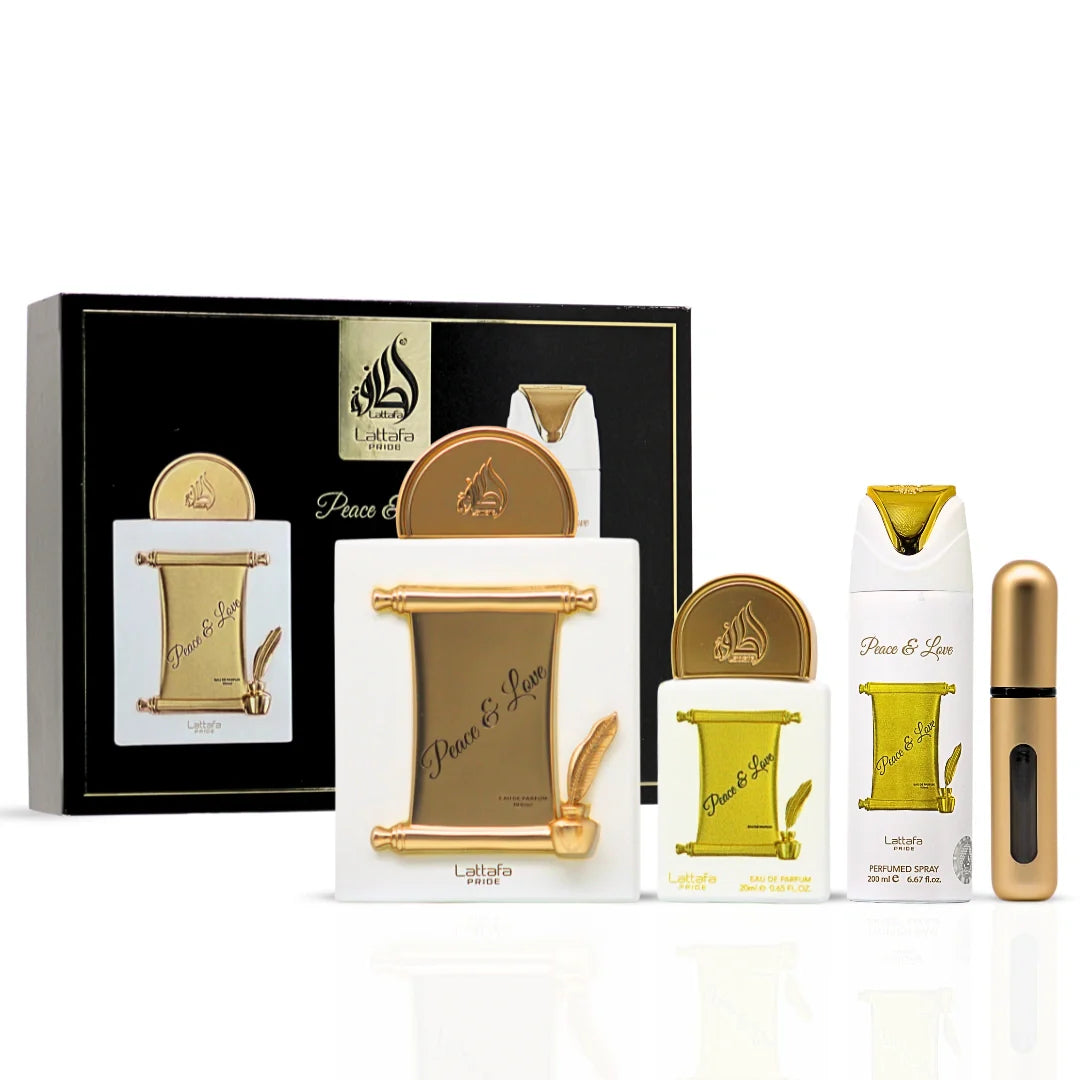 Lattafa Pride Peace & Love Gift Set – 3-Piece EDP