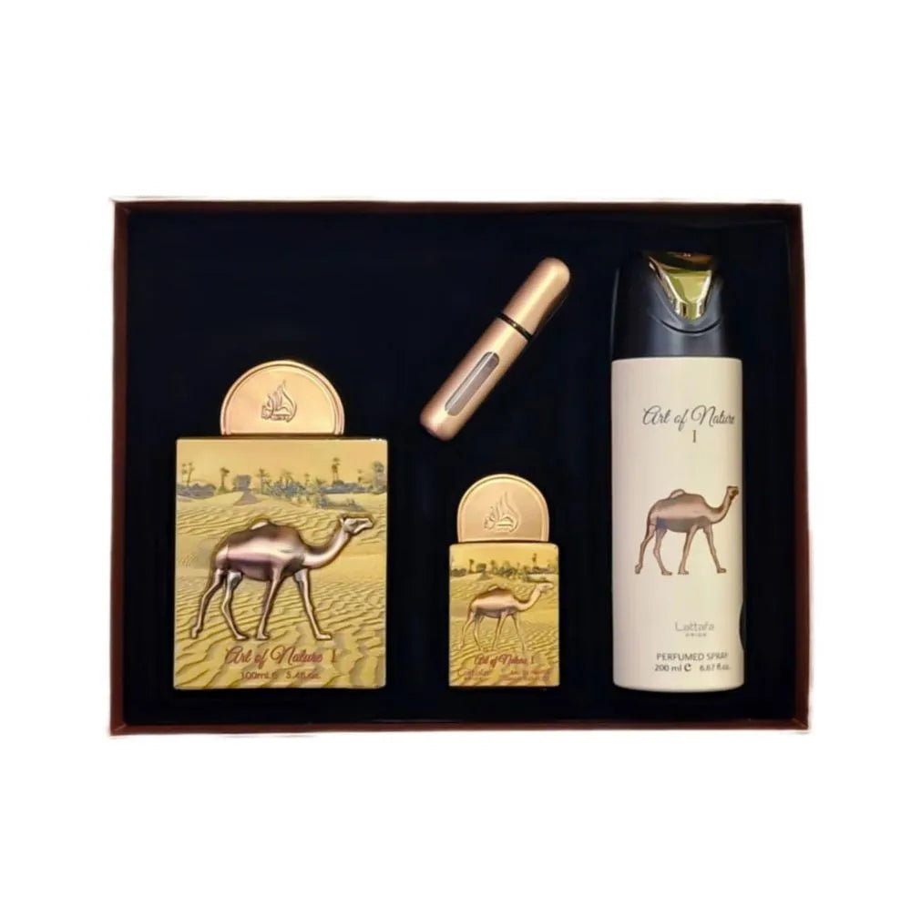 Lattafa Pride Art of Nature I Gift Set – 100 ml + 20 ml + 200 ml Eau de Parfum